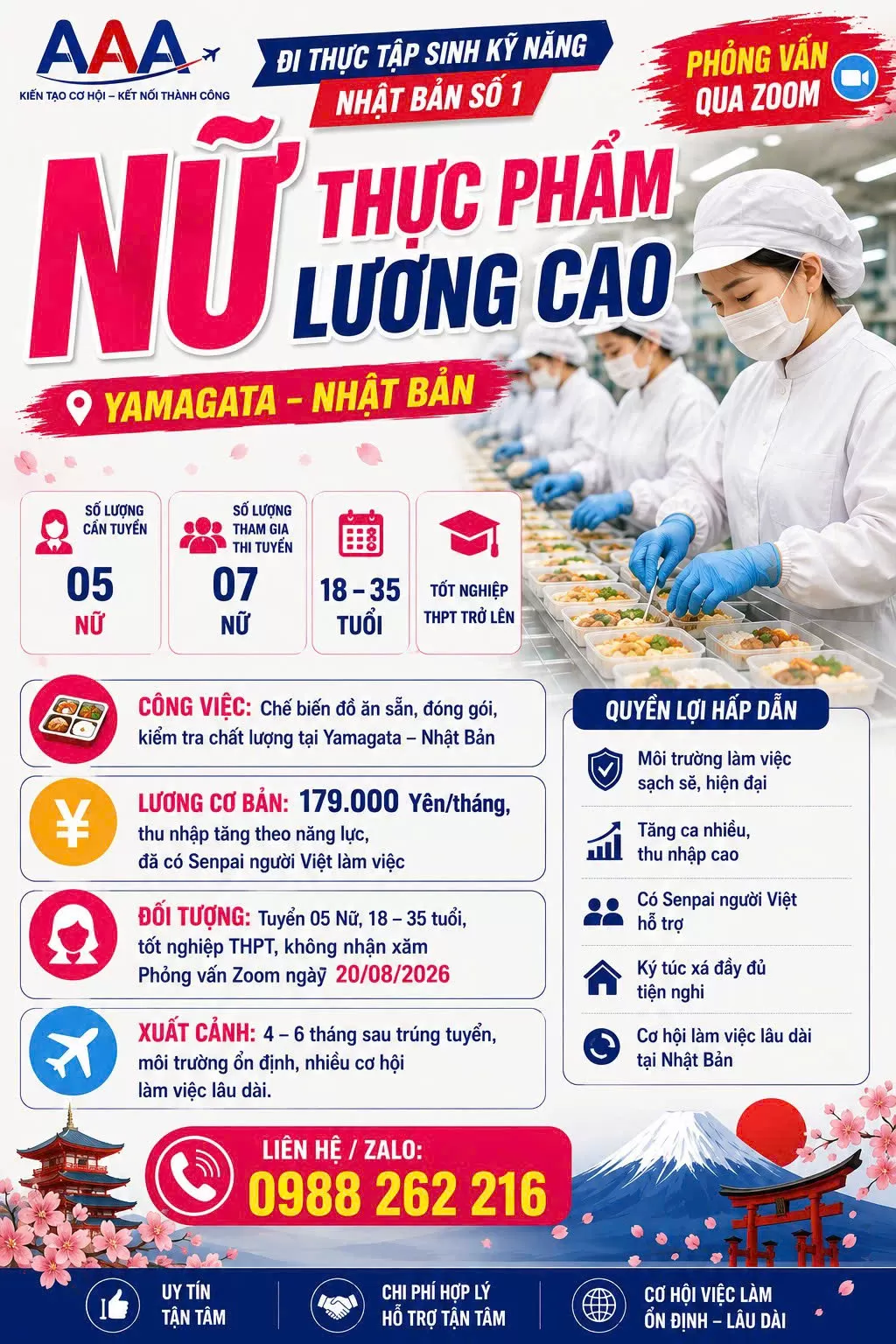 NỮ THỰC PHẨM LƯƠNG CAO NHẬT BẢN