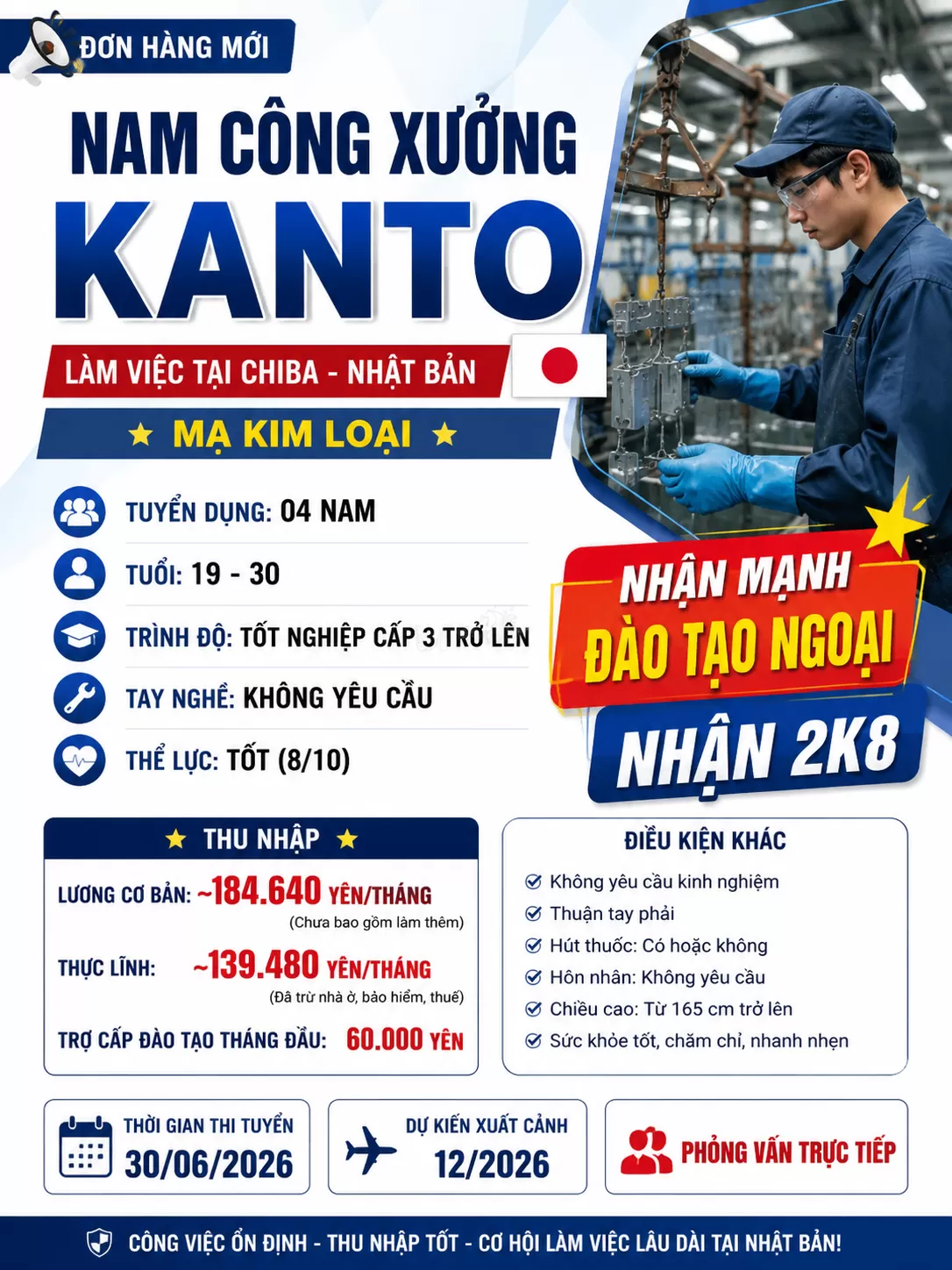 NAM CÔNG XƯỞNG KANTO - NHẬN 2K8 - HỌC NGOÀ