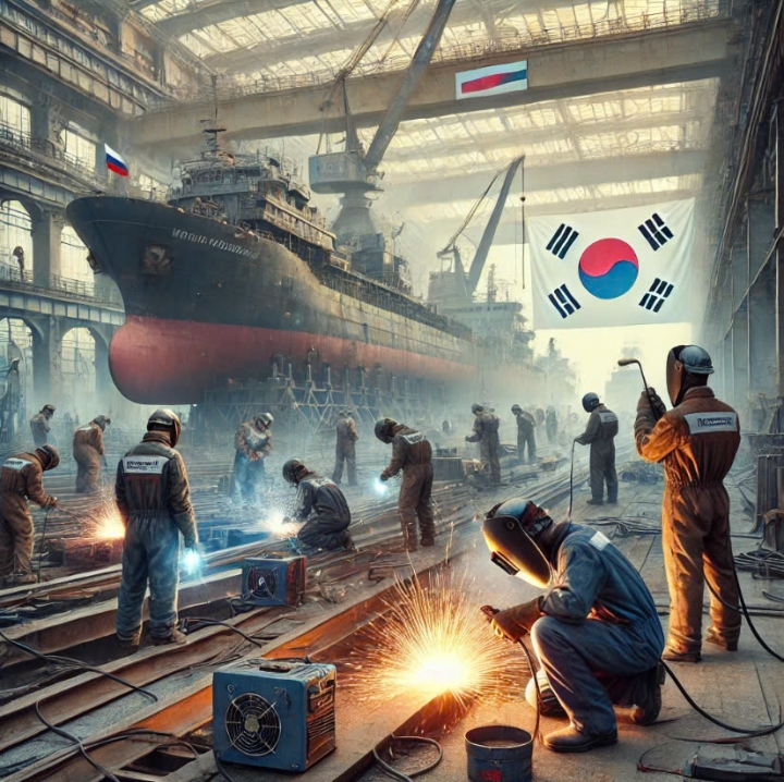 ĐƠN HÀNG HÀN TÀU, ĐÓNG TÀU LÀM CHO CHỦ HÀN QUỐC Ở LIÊN BANG NGA